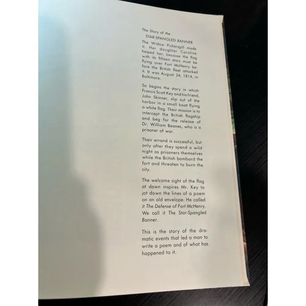 The Story of the Star-Spangled Banner 1965 Cornerstones of Freedom HC